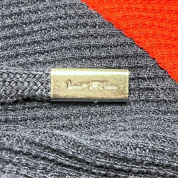 Lauren Ralph Lauren | Lauren Active Navy Color Block Thermal Hoodie, Large - Picture 5 of 7